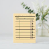 " bibliotheekpas Post-it Notes-gepersonaliseerd Briefkaart (Staand voorkant)