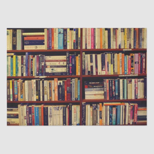 Bibliotheekplanken Tissuepapier (Voorkant)