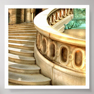 Bibliotheekstappen Poster