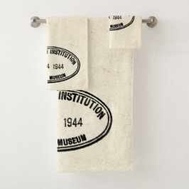 Bibliotheekstempel Smithsonian Institution 1944 Bad Handdoek
