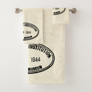 Bibliotheekstempel Smithsonian Institution 1944 Bad Handdoek