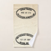 Bibliotheekstempel Smithsonian Institution 1944 Bad Handdoek (Handdoek)