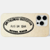Bibliotheekstempel Smithsonian Institution 1944 Case-Mate iPhone Case (Achterkant (horizontaal))