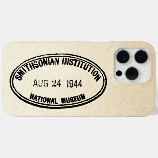 Bibliotheekstempel Smithsonian Institution 1944 Case-Mate iPhone Case (Achterkant (horizontaal))