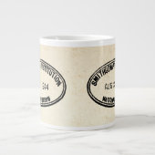 Bibliotheekstempel Smithsonian Institution 1944 Extra Grote Beker (Voorkant)