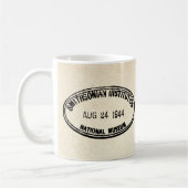 Bibliotheekstempel Smithsonian Institution 1944 Koffiemok (Links)