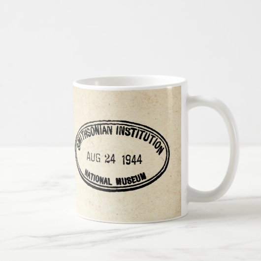 Bibliotheekstempel Smithsonian Institution 1944 Koffiemok (Rechts)