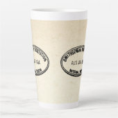 Bibliotheekstempel Smithsonian Institution 1944 Latte Mok (Voorkant)