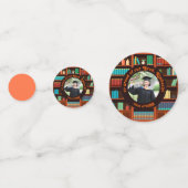 Bibliotheekthema afstudeer tafelconfetti confetti (Achterkanten)
