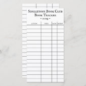 Bibliotheekuitleenkaart Boek Tracker Brochure Aankondiging (Voorkant / Achterkant)