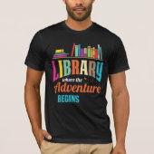 Bibliotheekventilator - Boekliefhebbers - Libraris T-shirt (Voorkant)