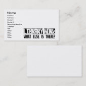 Bibliotheekwerk wat er nog meer is? visitekaartje (Voorkant / Achterkant)