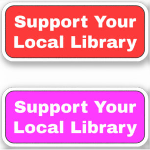 (Bibliotheken Bibliothecarissen) Ondersteun uw lok Sticker