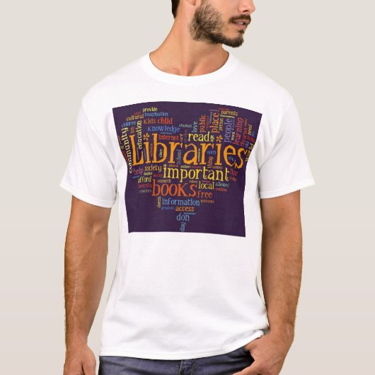 Bibliotheken opslaan t-shirt (Voorkant)