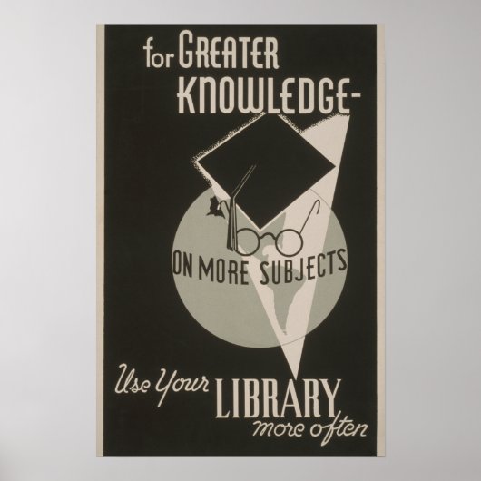 Bibliothèque de connaissances supérieures Affiche  (Devant)