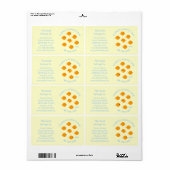 Bibliothèque de l'école primaire Cute Étiquette (Feuille entière)