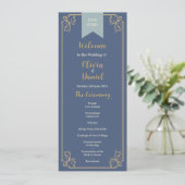 Bibliothèque de mariage Menu Détails de la cérémon (Debout devant)