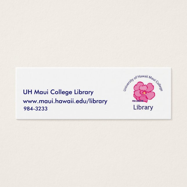 Bibliothèque du Collège Maui (Devant)