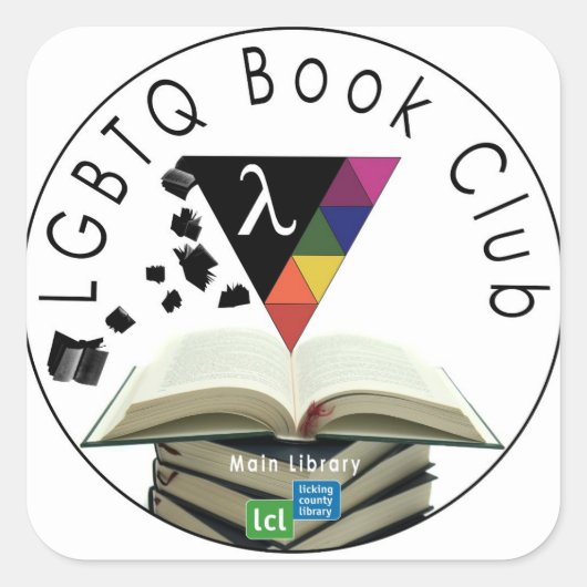 Bibliothèque du comté de Licking : Sticker LGBTQ (Devant)
