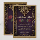 Bibliothèque gothique Invitation de la fête d'Hall (Devant / Derrière)