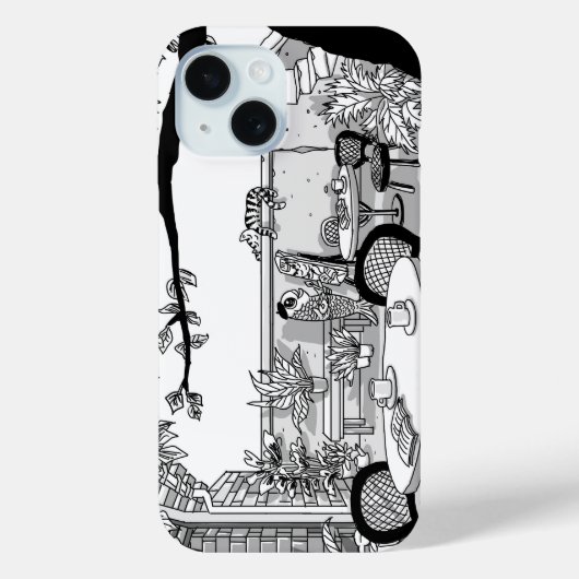 Bibliothèque Gusandong Village coque iphone mural (Verso)