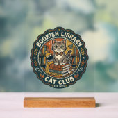 Bibliothèque livresque Chat POD Vector Art - Bibli (Neutre)