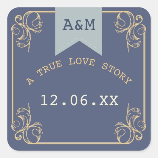 Bibliothèque Love Boutique Livres Stickers Étiquet (Devant)