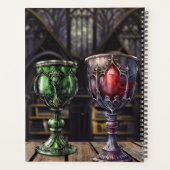 Bibliothèque médiévale gothique verte rouge Goblet (Dos)