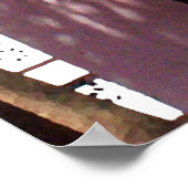 Bibliothèque Nassau Pastel Pink Poster Imprimer (Coin)