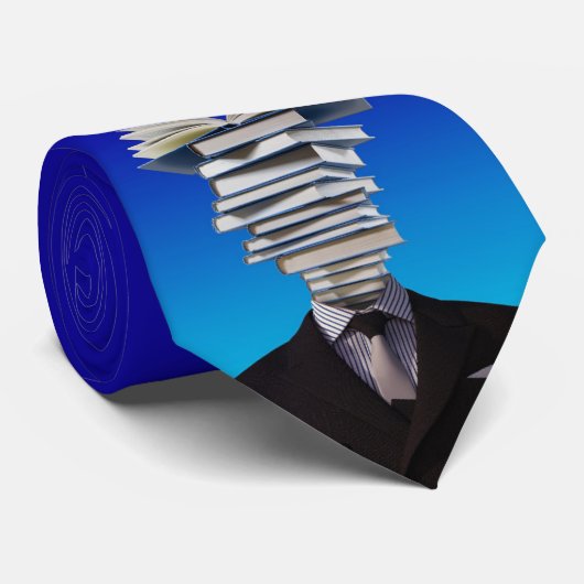 Bibliothèque scolaire de professeur de cravate (Roulé)