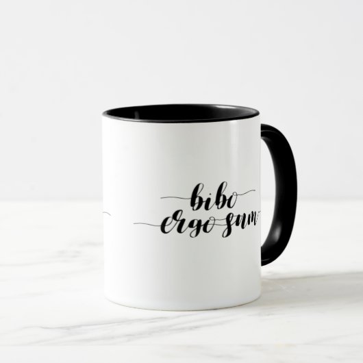 Bibo Ergo Sum 11 oz. Combinatie-Mok Mok (Voorkant rechts)