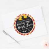 Bibs & Ribs BabyQ Étiquette personnalisé (Enveloppe)