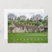 Bibury Arlington Row uitzicht briefkaart (Voorkant / Achterkant)