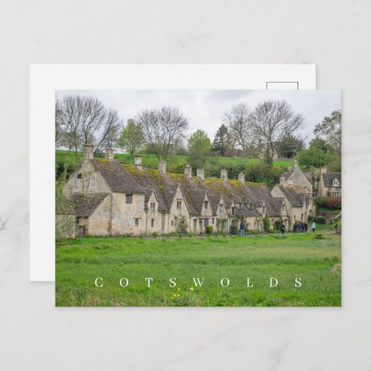 Bibury Arlington Row uitzicht briefkaart (Voorkant / Achterkant)