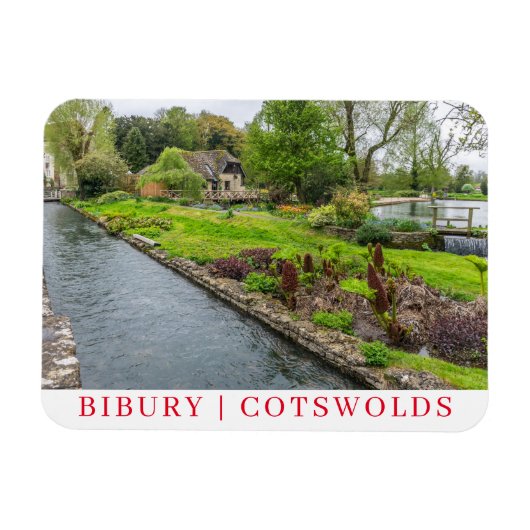 Bibury stream fridge magnet magneet (Horizontaal)