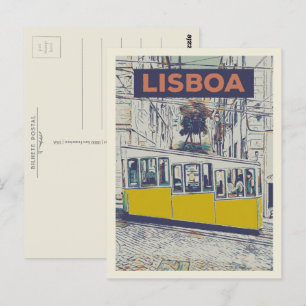 Bica kabelillustratie, de iconische charme van Lis Briefkaart