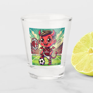 Bicchiere Milan calcio Shot Glas