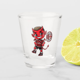 Bicchiere Milan calcio Shot Glas