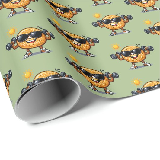 Bicep Bagel Cadeaupapier (Rol Hoek)