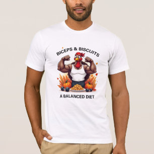 Biceps & Biscuits Een evenwichtige voeding Thanksg T-shirt