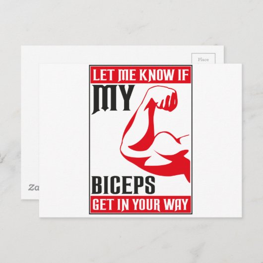 biceps briefkaart (Voorkant / Achterkant)