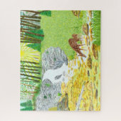 Biche et faon 520 pièces Puzzle (Vertical)