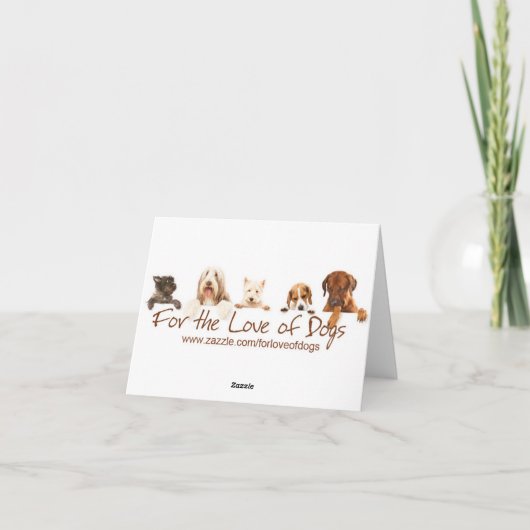 Bichon bedankkaart (Achterkant)