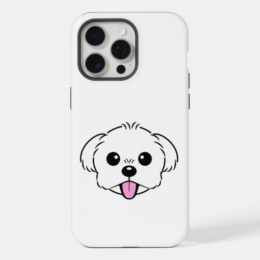 Bichon blanc mignon Frise Chien Stick Sortie (Verso)