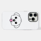 Bichon blanc mignon Frise Chien Stick Sortie (Verso Horizontal)