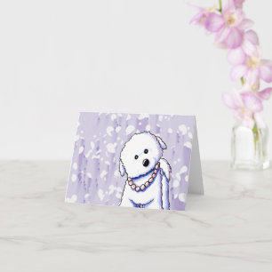 Bichon Carte de remerciements