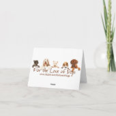 Bichon Carte de remerciements (Dos)