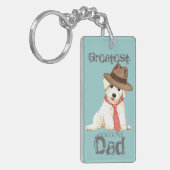 Bichon Dad Sleutelhanger (Voorkant Links)