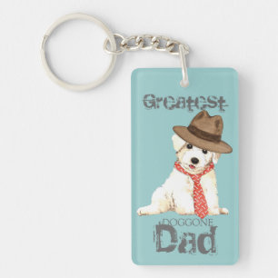 Bichon Dad Sleutelhanger