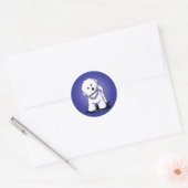 Bichon Dans Des Stickers Perles (Enveloppe)